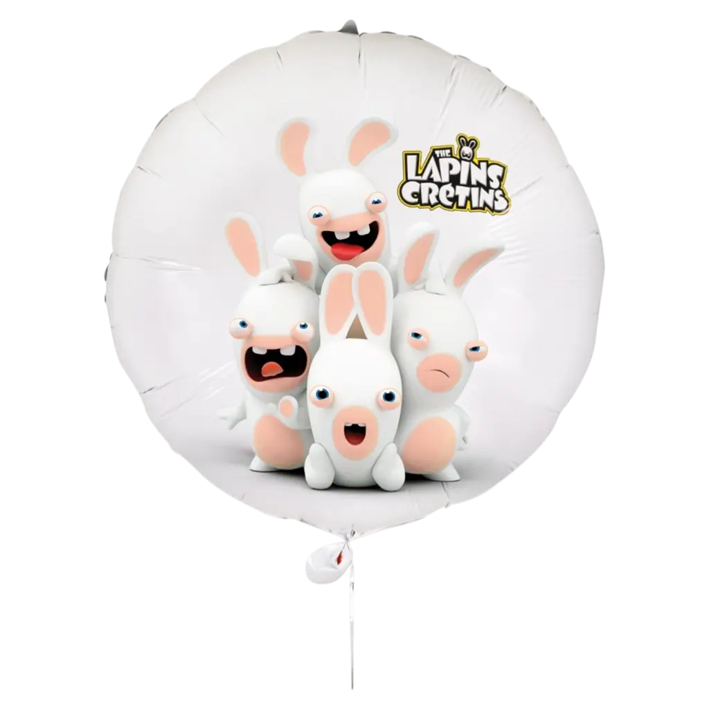 Aluminium Balloon Rabbids™ 40 cm - Birthday decoration