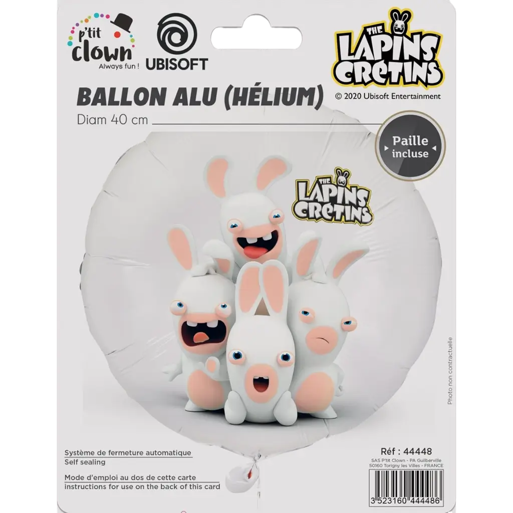 Aluminium Balloon Rabbids™ 40 cm - Birthday decoration