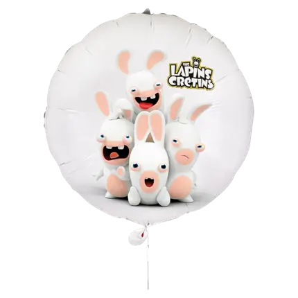 Aluminium Balloon Rabbids™ 40 cm - Birthday decoration