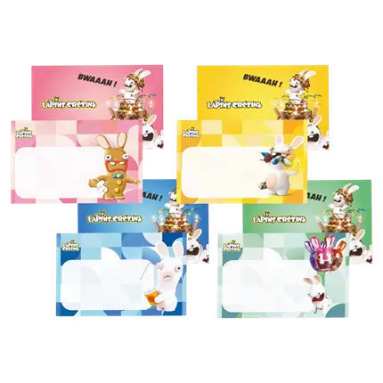 Rabbids™ Invitation Cards Set of 8 - Children's Birthday Party