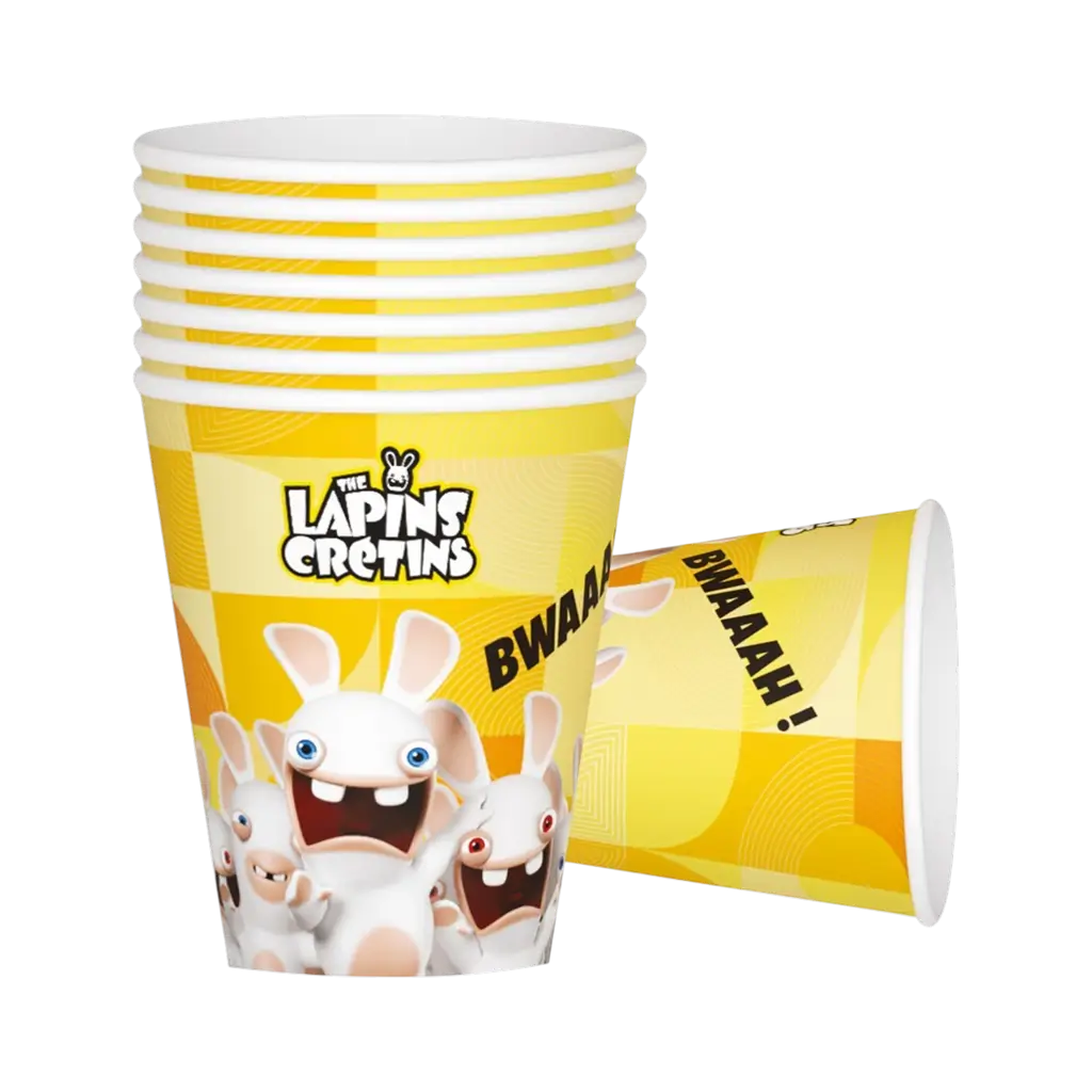 Rabbids™ Cups Set of 8 - Birthday Crockery
