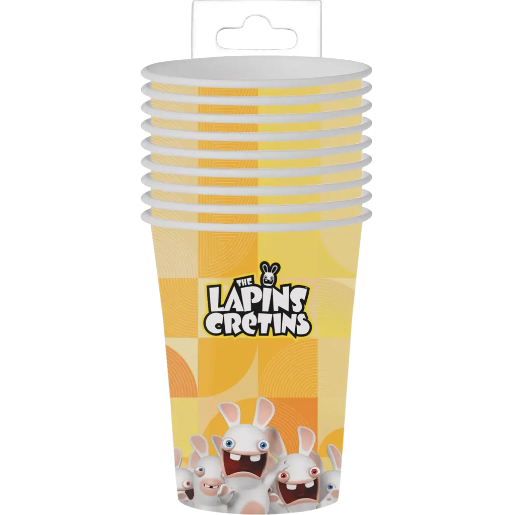 Rabbids™ Cups Set of 8 - Birthday Crockery