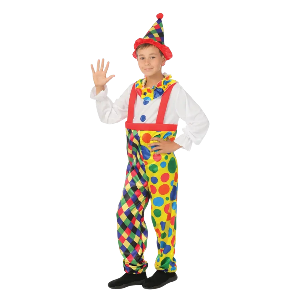 Children's Clown Costume 5-6 Years - Clown Costume