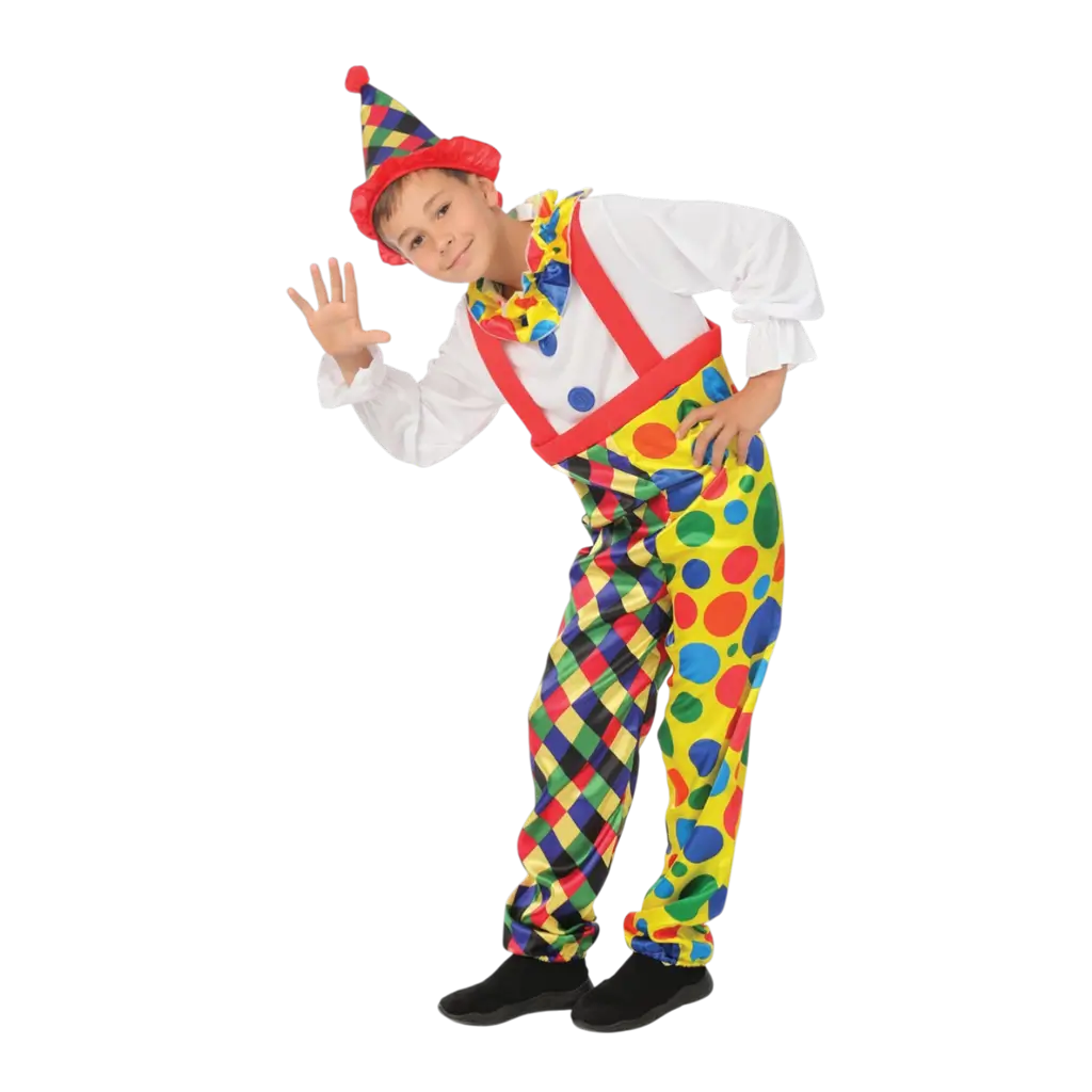 Children's Clown Costume 5-6 Years - Clown Costume