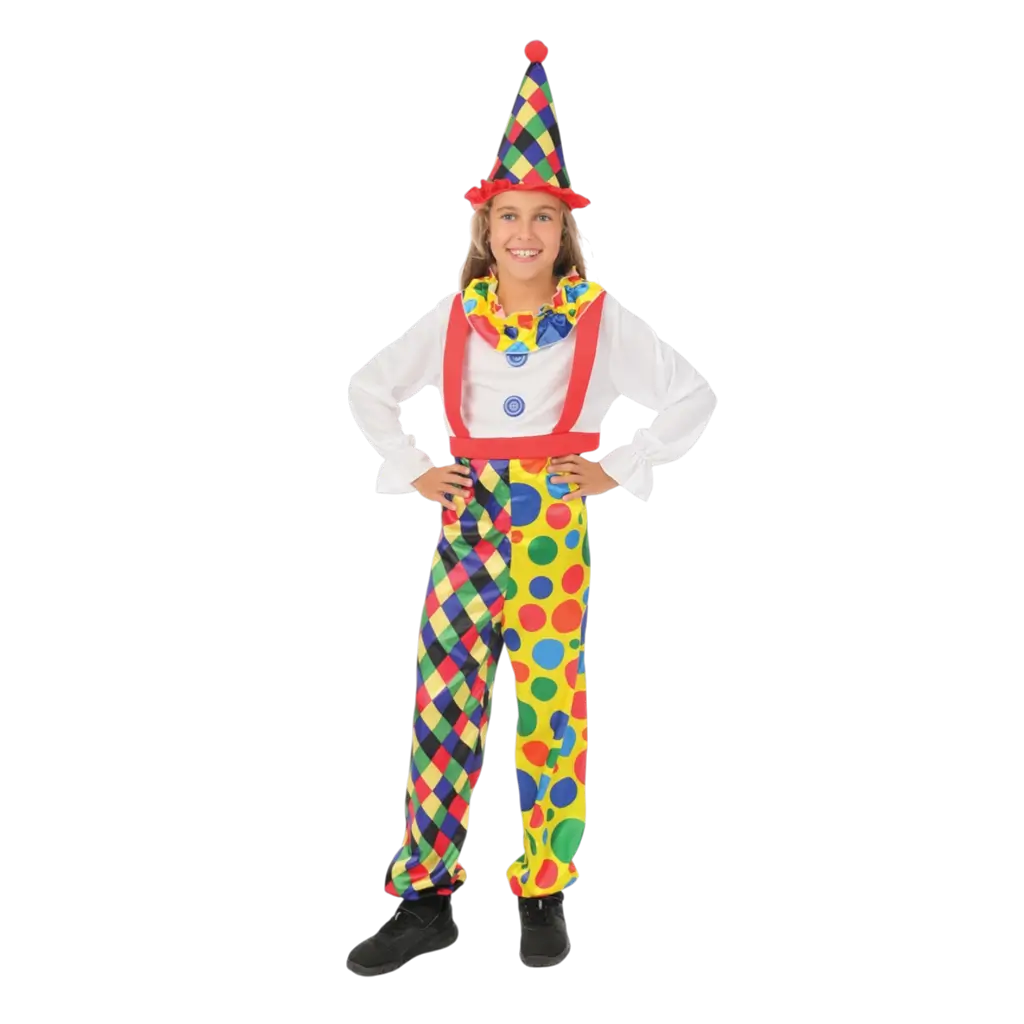 Children's Clown Costume 5-6 Years - Clown Costume