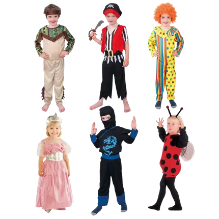 Children's Carnival Disguise 1-4 Years - 6 Models