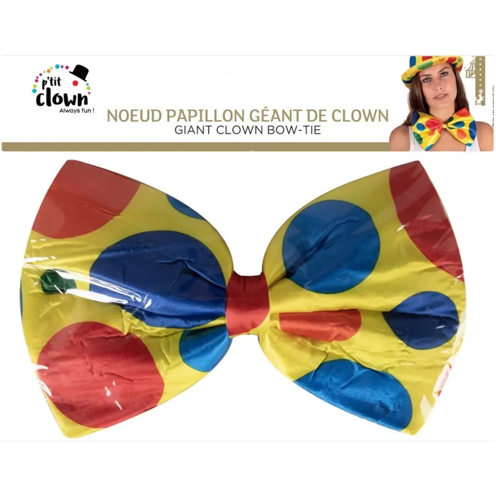 Giant Clown Bow Tie - Disguise Accessories