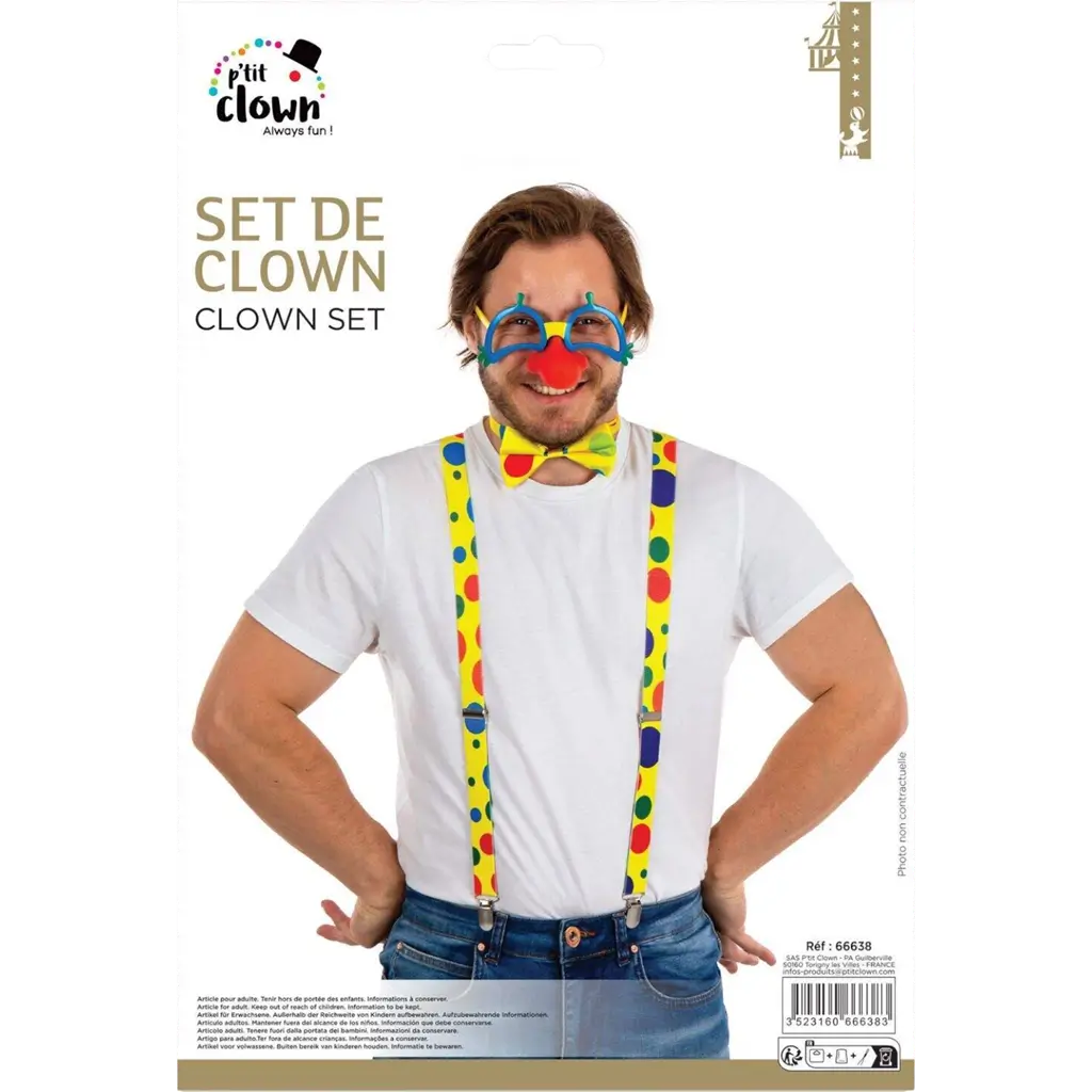 Adult Clown Kit - Disguise accessories
