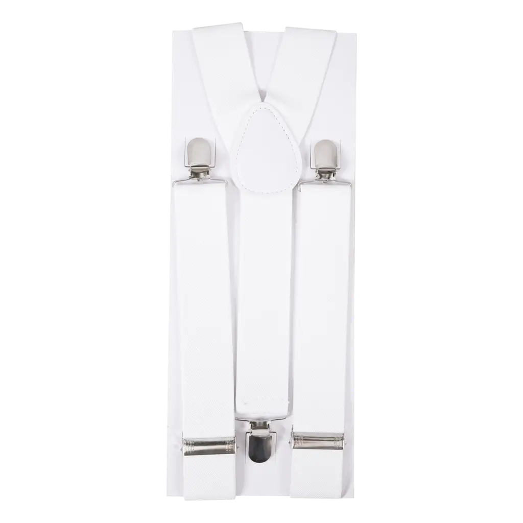 White braces - Adult fancy dress accessories
