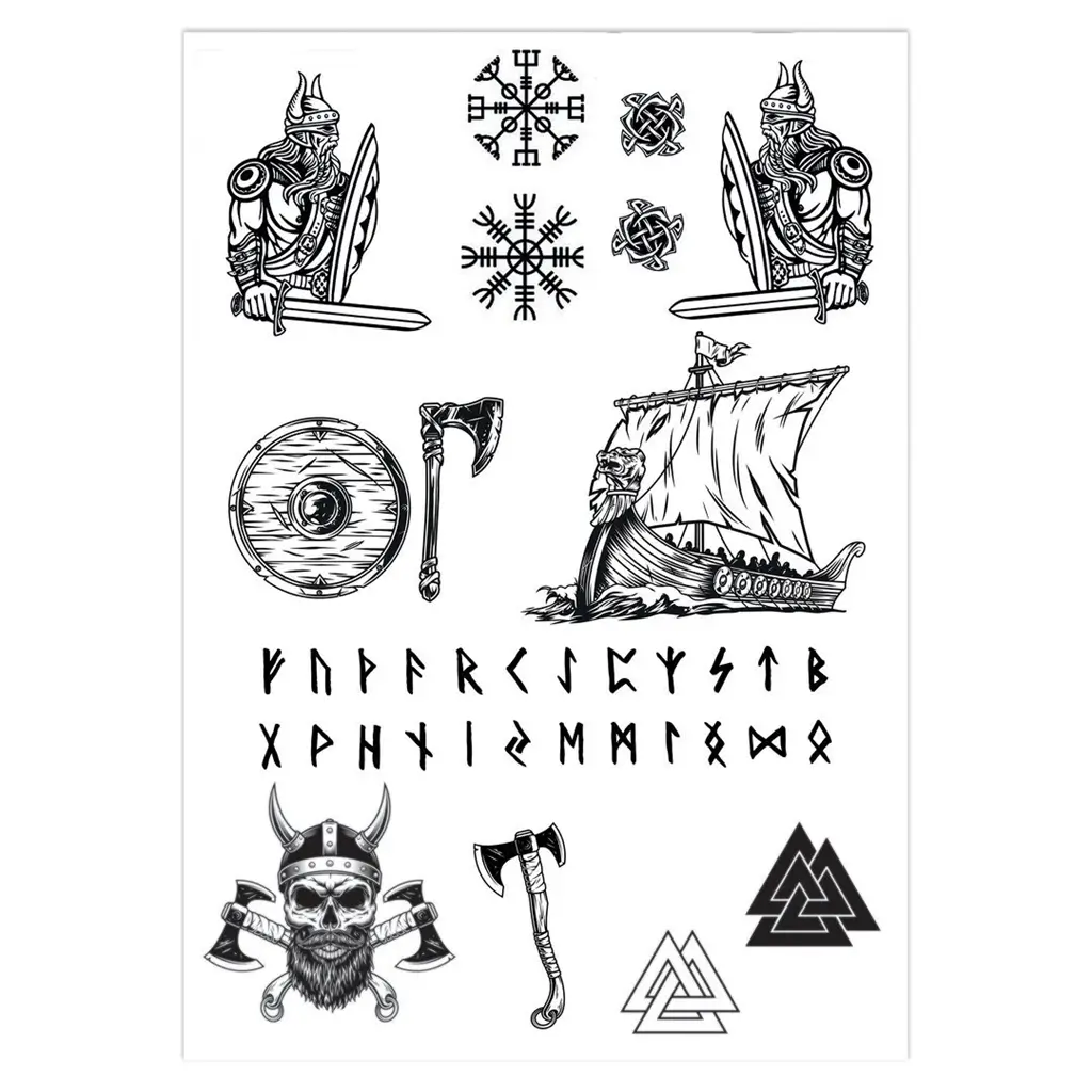 Ephemeral Viking Tattoos - Children's Birthday Accessories