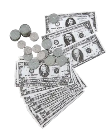 Dollars Coins and Banknotes Kit - Disguise Accessories