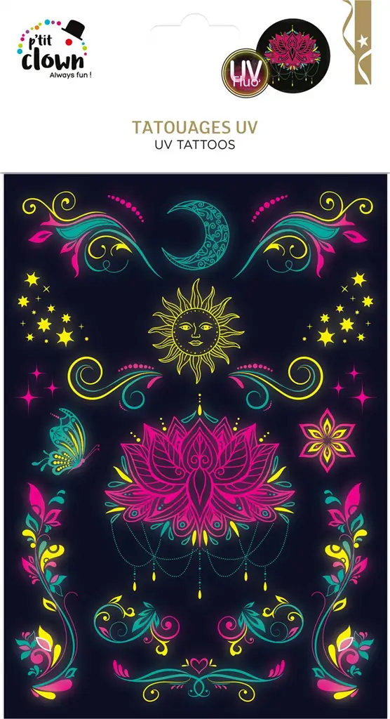 UV Phosphorescent Tattoos - Evening and Party Accessories