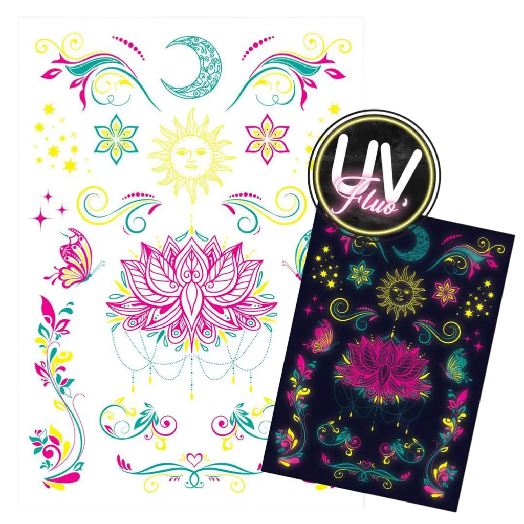 UV Phosphorescent Tattoos - Evening and Party Accessories