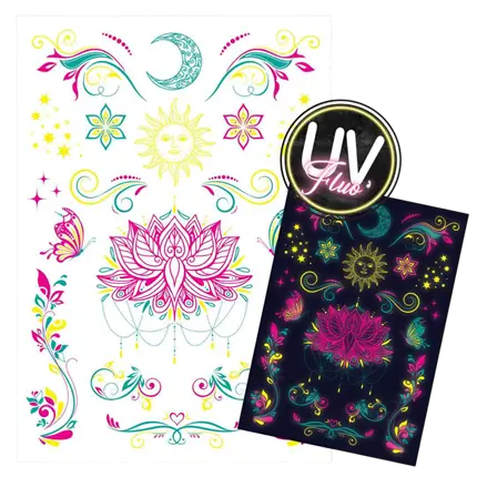 UV Phosphorescent Tattoos - Evening and Party Accessories
