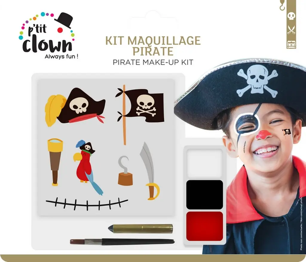 Children's Pirate Make-Up Kit - Disguise Accessories