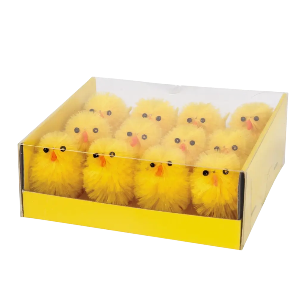 Decorative Mini Chicks Set of 12 - Table Decoration