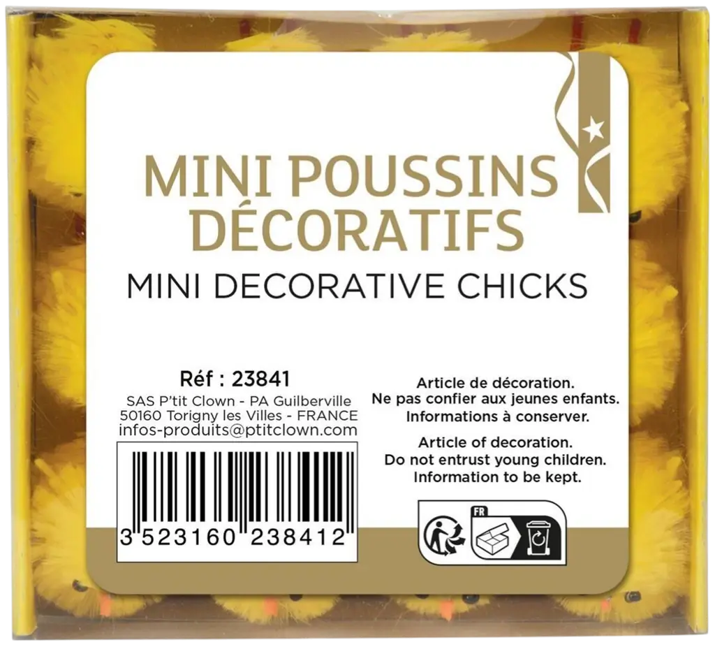 Decorative Mini Chicks Set of 12 - Table Decoration
