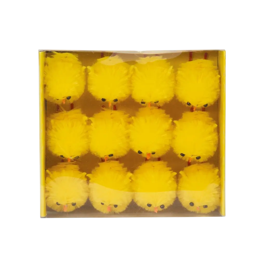 Decorative Mini Chicks Set of 12 - Table Decoration