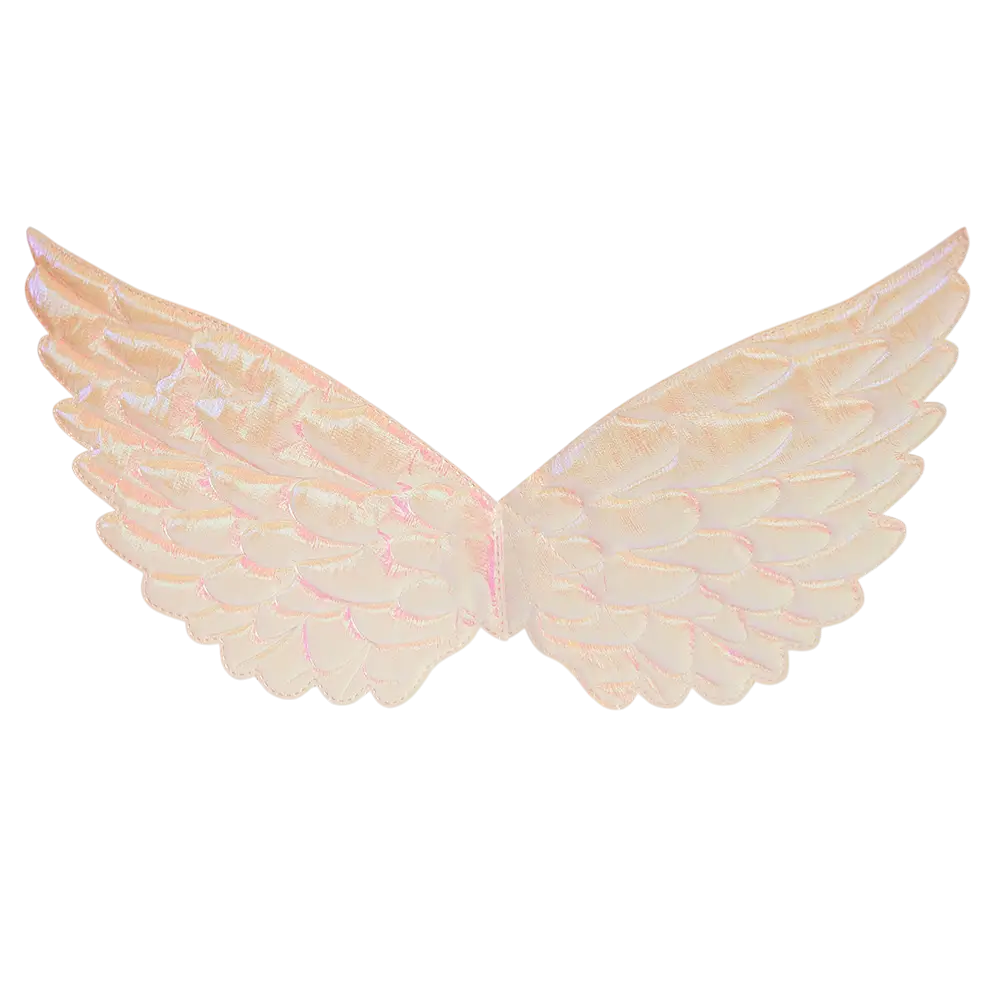 Women's White Pearl Angel Wings - Angel Halloween Carnival Disguise Accessory