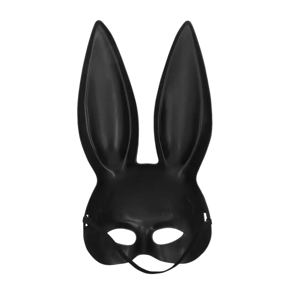 Adult Black Rabbit Mask - Sexy Bunny Mask Halloween Costume Party