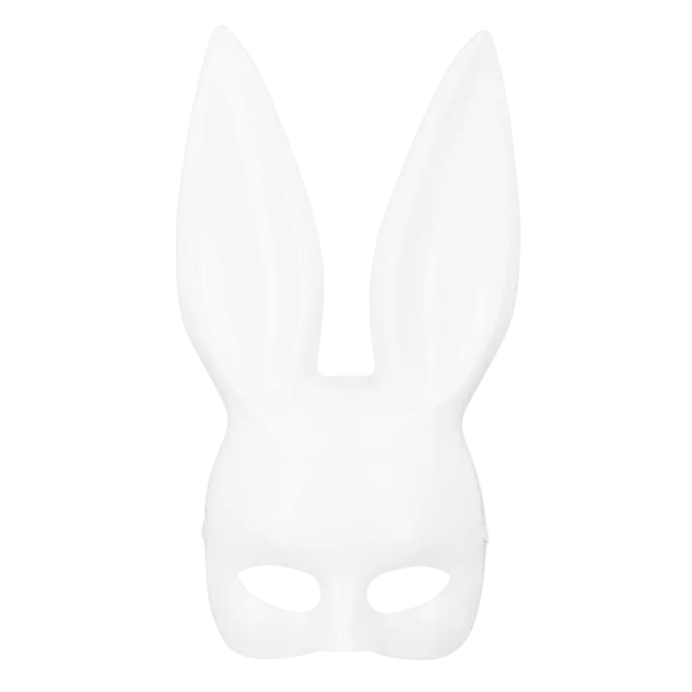 Adult White Rabbit Mask - Woman Bunny Mask Evening EVJF Carnival