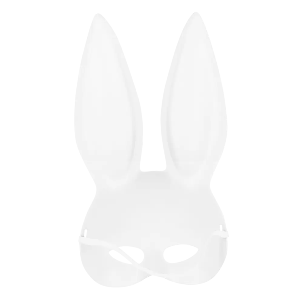 Adult White Rabbit Mask - Woman Bunny Mask Evening EVJF Carnival