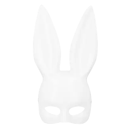 Adult White Rabbit Mask - Woman Bunny Mask Evening EVJF Carnival