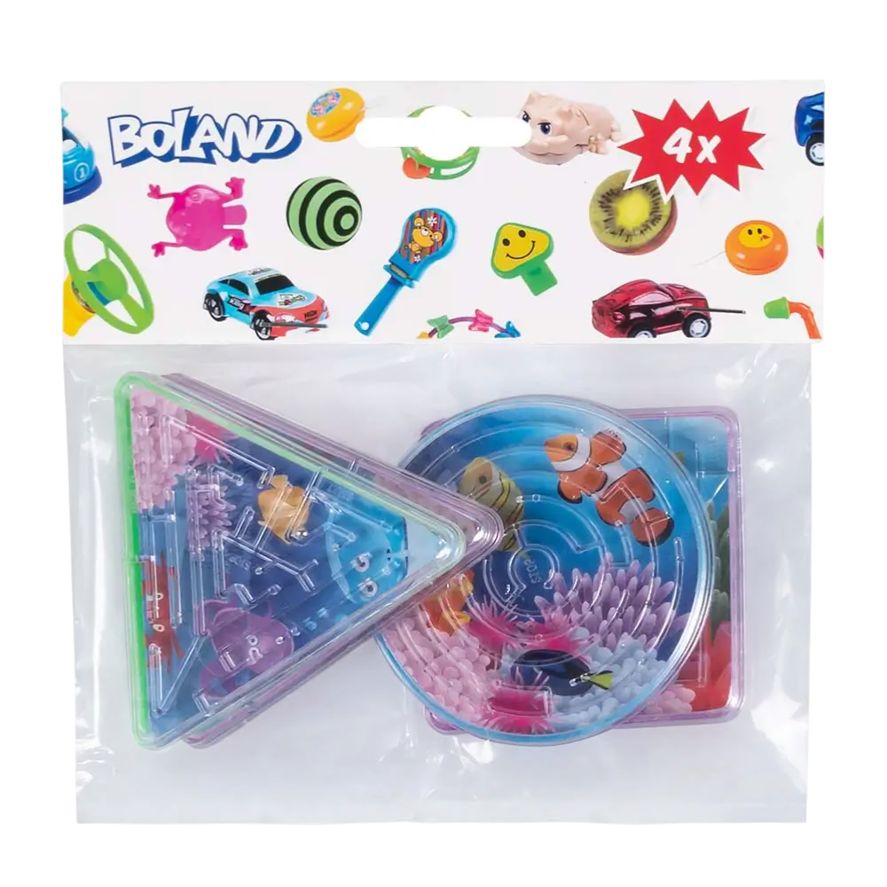 Children's Maze Set of 4 Fish - Children's Birthday Party Gifts