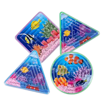 Children's Maze Set of 4 Fish - Children's Birthday Party Gifts