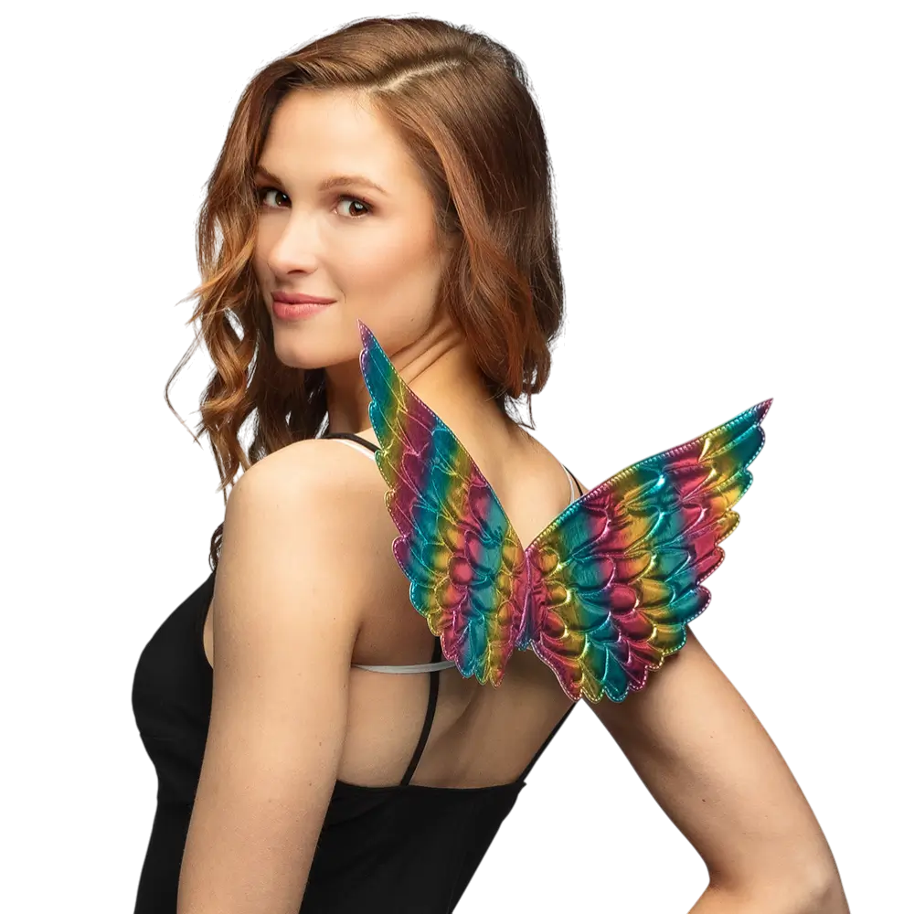 Rainbow Angel Wings - Fairy Angel Carnival Disguise