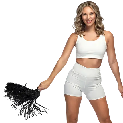 Pom Pom Noir - Accessories Cheerleader EVJF Evening Entertainment