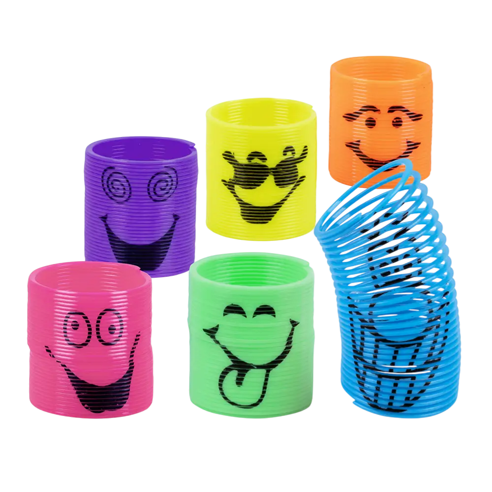 Children's toy springs x6 Smile - Birthday Gifts Guests