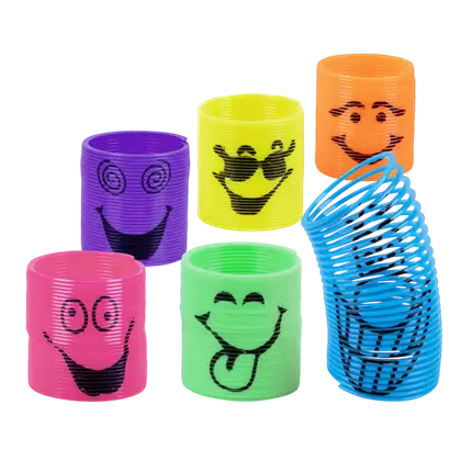 Children's toy springs x6 Smile - Birthday Gifts Guests