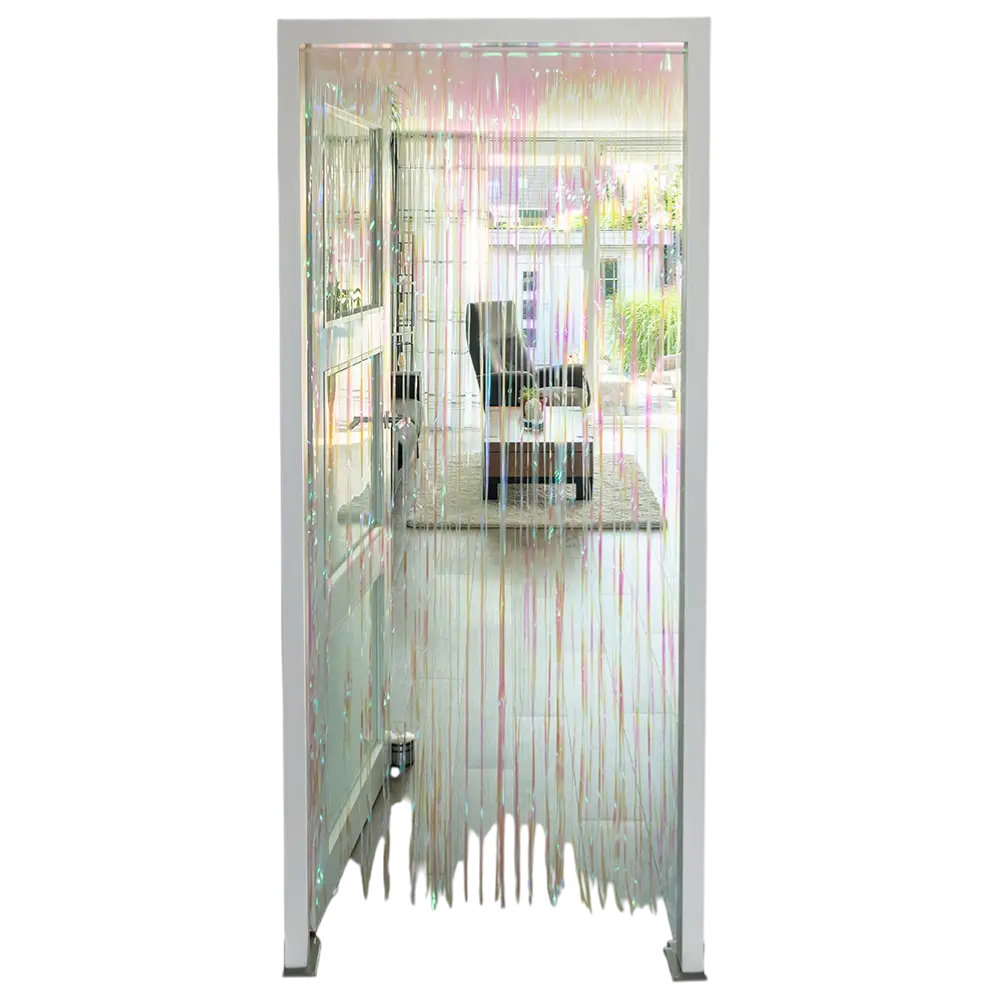 White Iridescent Fringed Curtain - Wall Decoration Birthday Wedding Party