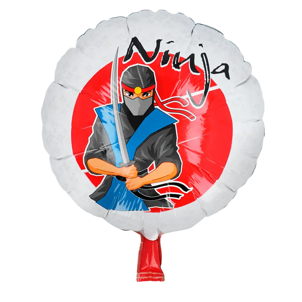 Aluminium Ninja Balloon - Boy's Ninja themed birthday decoration