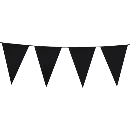 Black Pennant Garland – Chic Party Decorations