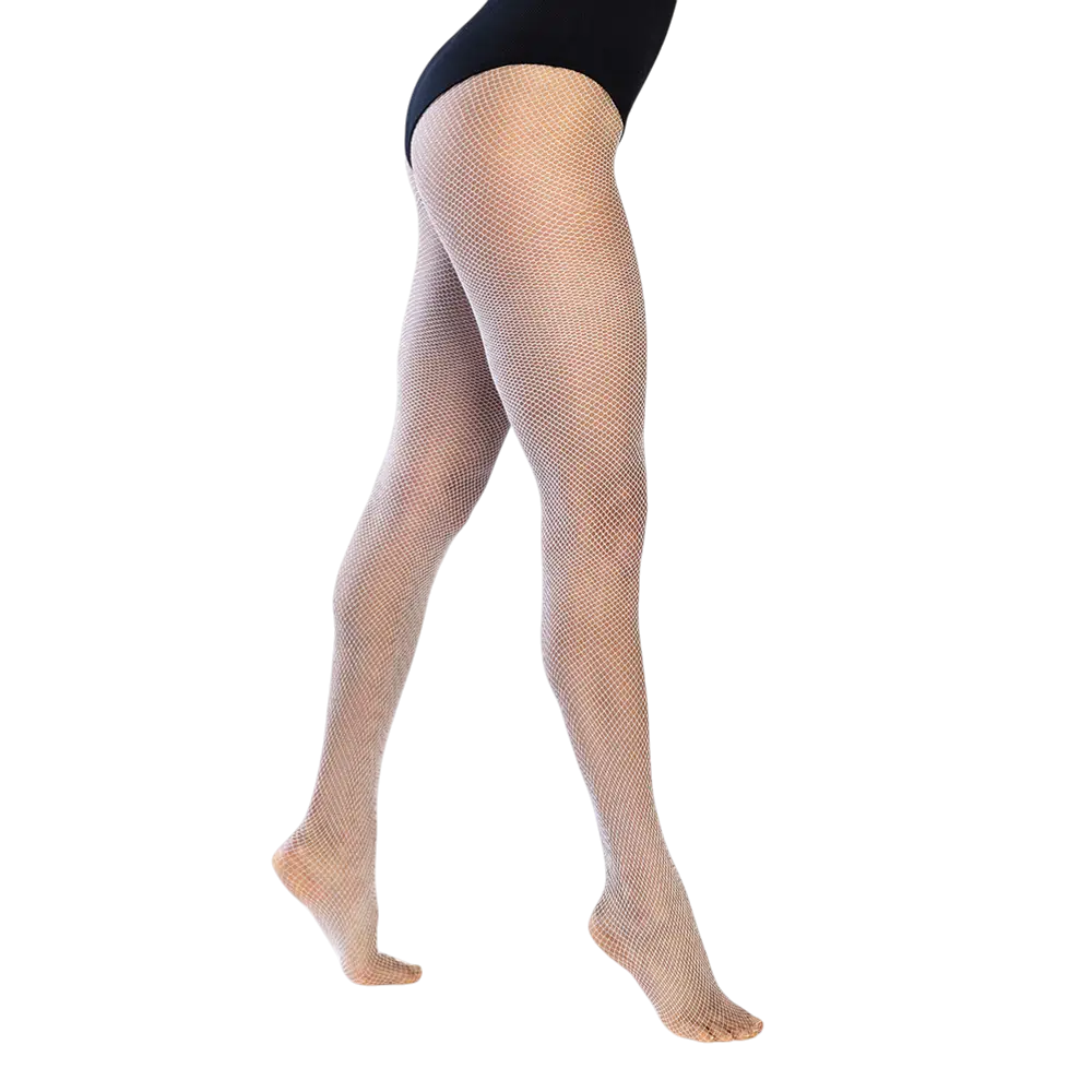 Women's White Fishnet Tights - Sexy Evening Disguise Accessory