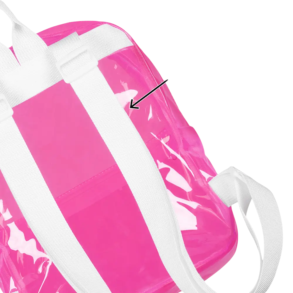 Fluo Pink Backpack - Fluo Party Festival Accessory