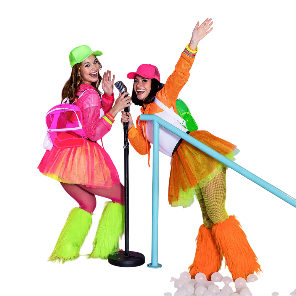 Fluo Pink Backpack - Fluo Party Festival Accessory