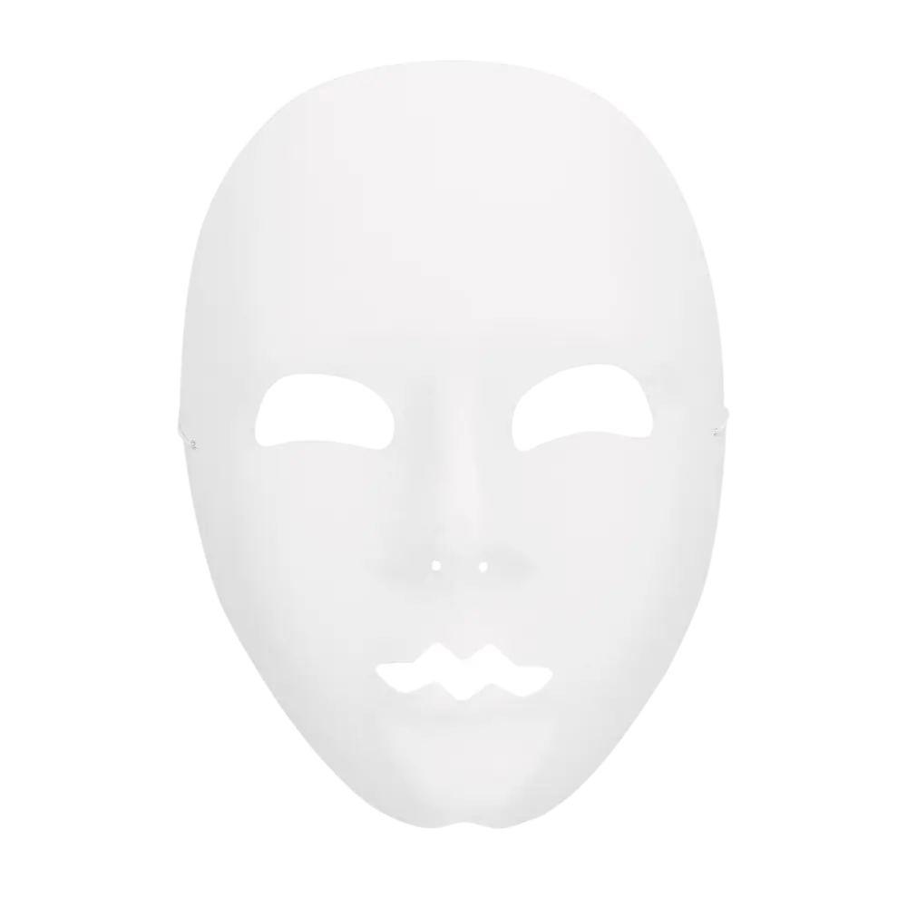 White Mime Mask - Carnival Show Disguise Accessory