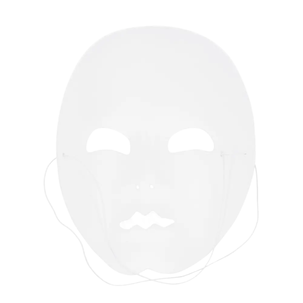White Mime Mask - Carnival Show Disguise Accessory
