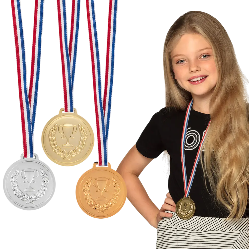 Set of 3 Podium Medals - Children's Birthday Games Awards