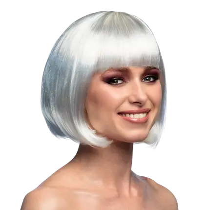 White Cabaret Wig - Woman's 20s Disguise