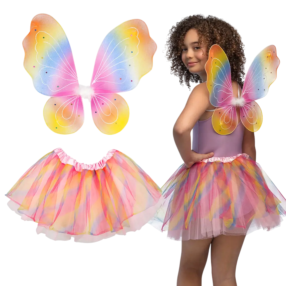 Children's Rainbow Fairy Disguise - Girl Carnival Fairy Costume