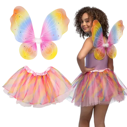Children's Rainbow Fairy Disguise - Girl Carnival Fairy Costume