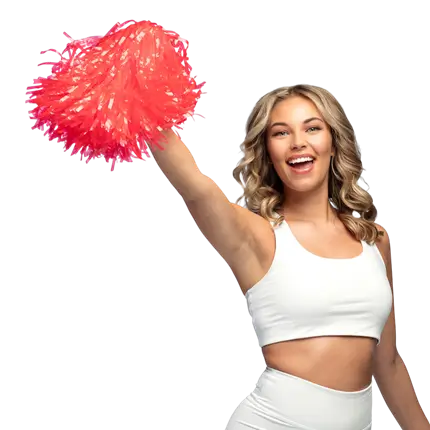Pom Pom Rouge - Accessories Cheerleader EVJF