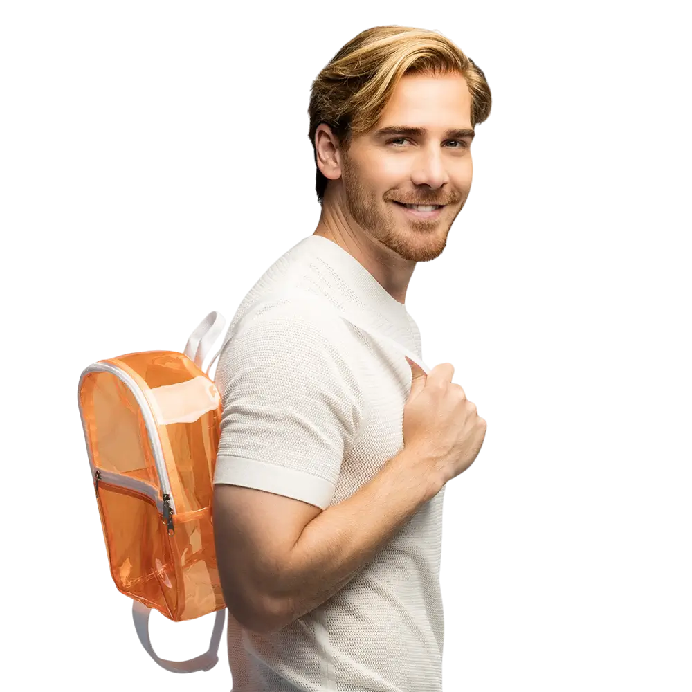 Fluo Orange Backpack - Fluo Evening Festival Accessory