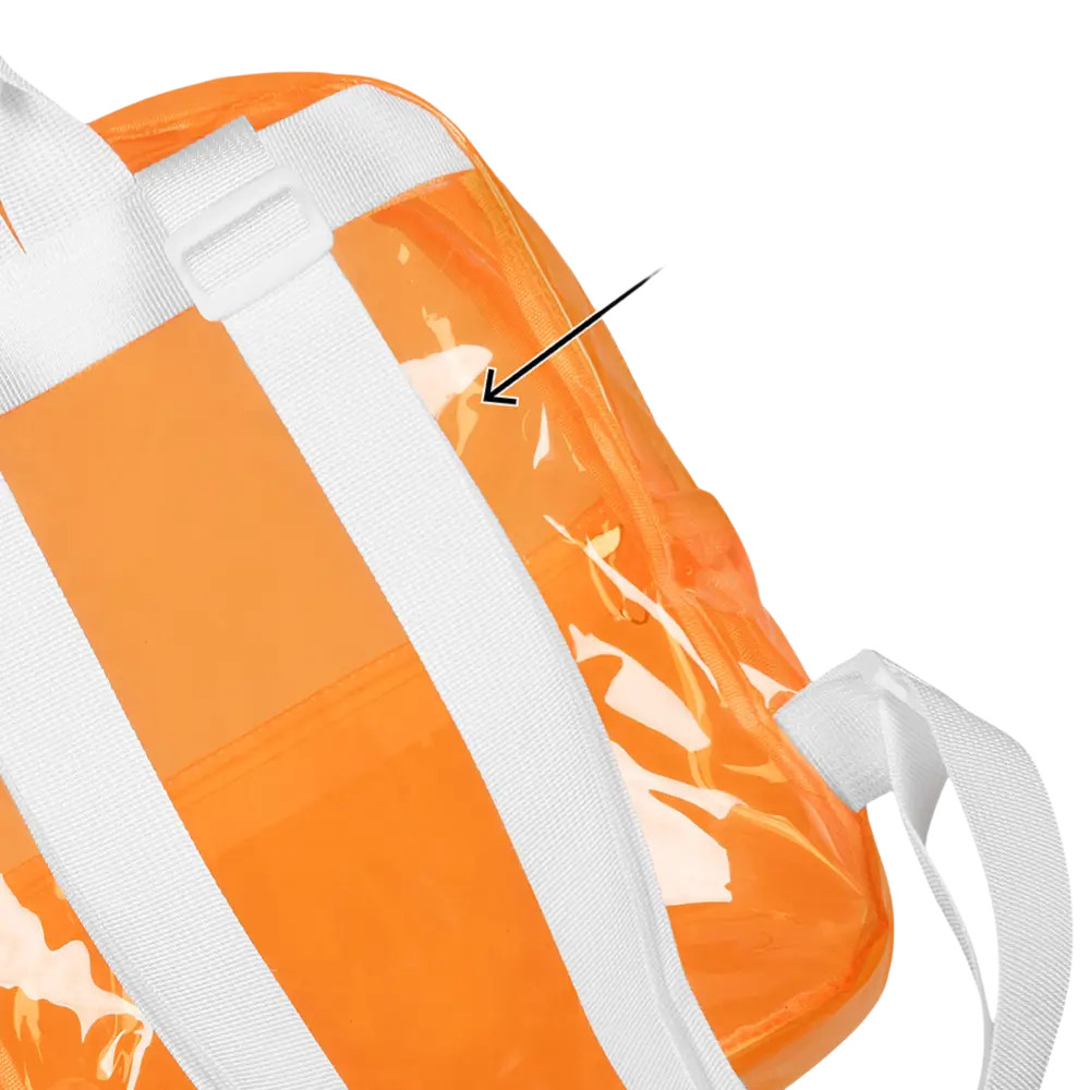 Fluo Orange Backpack - Fluo Evening Festival Accessory