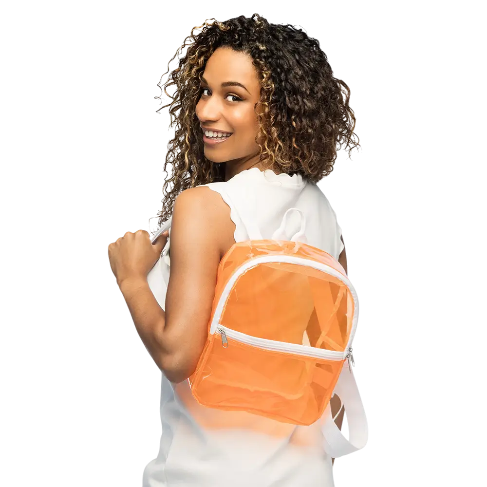 Fluo Orange Backpack - Fluo Evening Festival Accessory