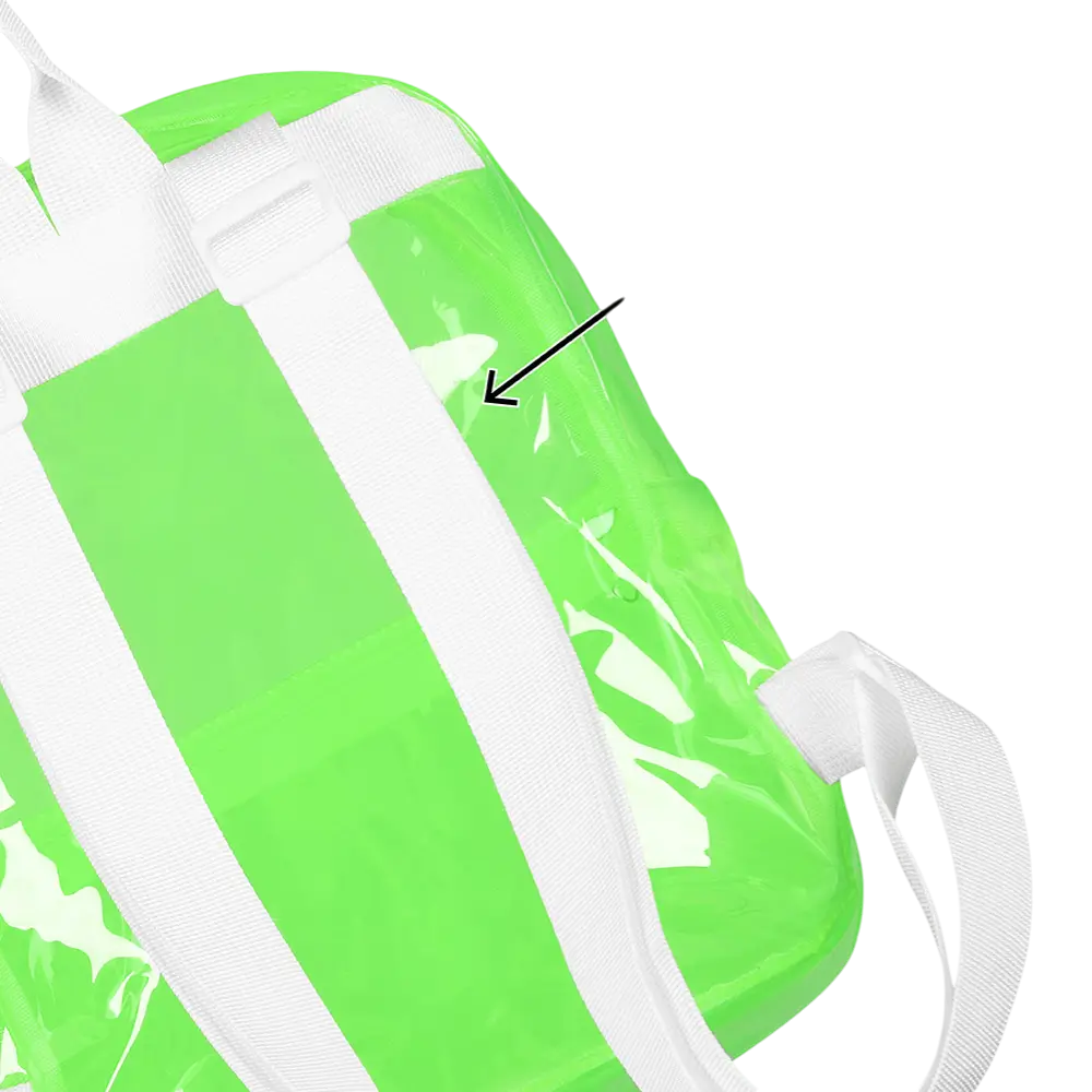 Backpack Fluo Green - Accessoire Festivals Soirée Fluo